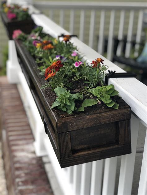 planter boxes for porch railings